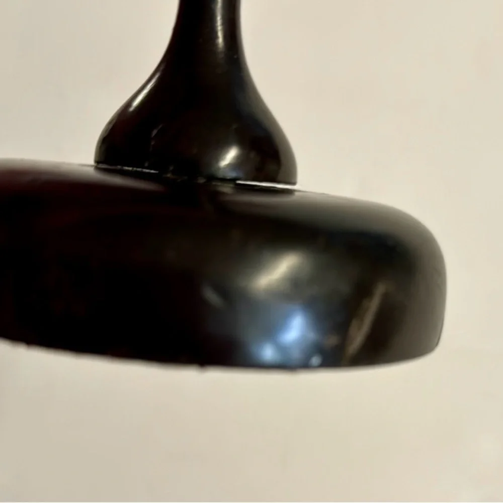 Vtg. Dark Brown handmade tapered candlesticks.Adds warmth to room.